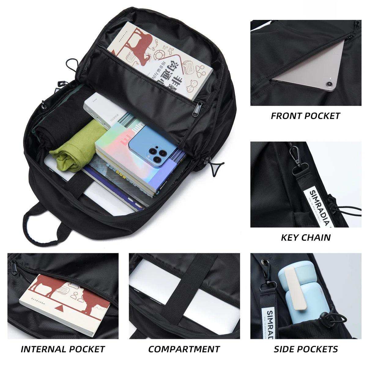 Hot Sale Customized Logo Men'S Backpack Fashion Waterproof Laptop Backpack Oxford Casual Backpacks for Men