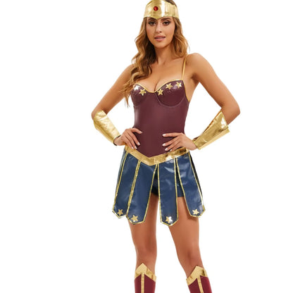 Ancient Greek Goddess Warrior Halloween Costume