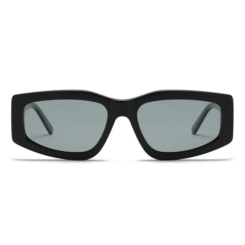 MCROONS Round Geometric Acetate Glasses — Anti-Radiation, Unisex