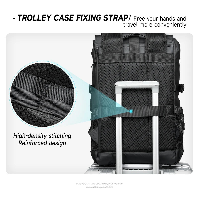 Top Rollong Expandable 28L Outdoor Backpacks Hiking Expedition Travel Backpacks Oxford 17.3 Inch Laptop Backpack for Men