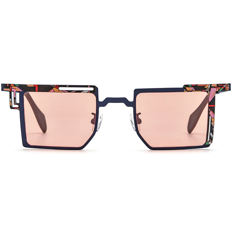 Square Titanium Sunglasses - MCROONS - detail view