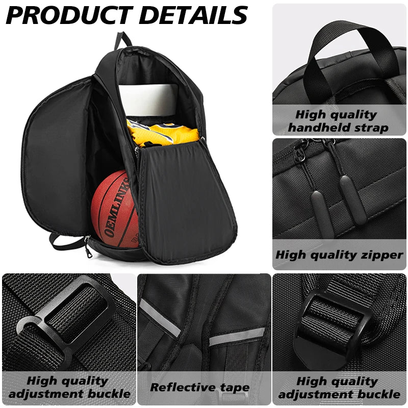 Waterproof PU Leather Gym Sports and Outdoor Travel Backpack