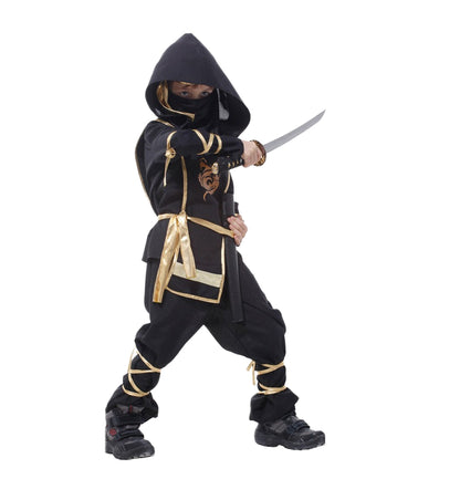 Little Ninja Warrior Boys Kids Halloween Costume - MCROONS front view
