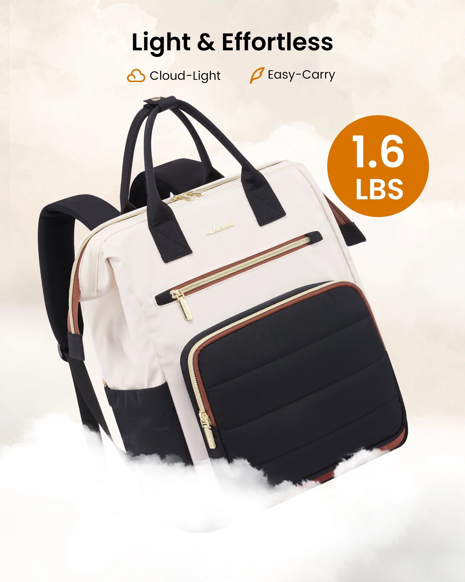 Women's Puffer Laptop Commuter Backpack