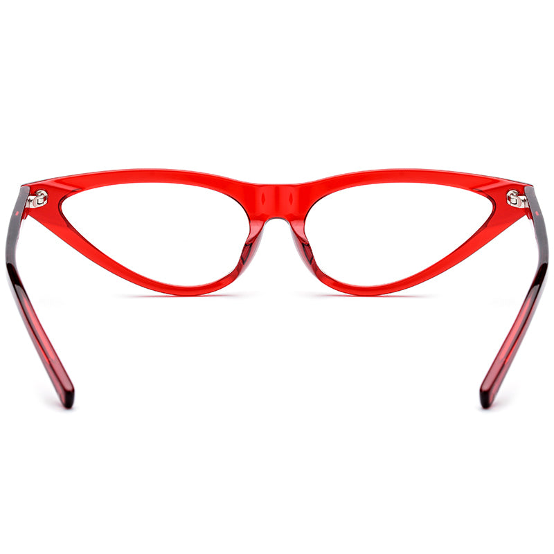 Sleek Cat Eye Acetate Optical Glasses Frame - MCROONS - back view