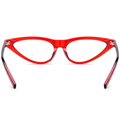 Sleek Cat Eye Acetate Optical Glasses Frame - MCROONS - back view