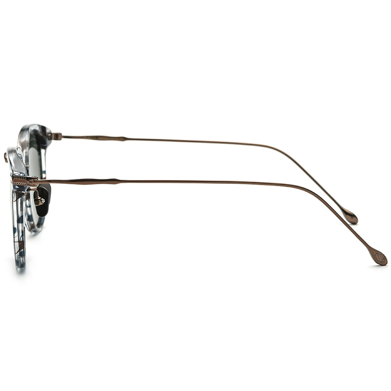 Acetate Titanium Square Polarized Sunglasses - MCROONS - side view