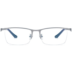 Half-Rim Square Titanium Optical Glasses Frame - MCROONS - front view
