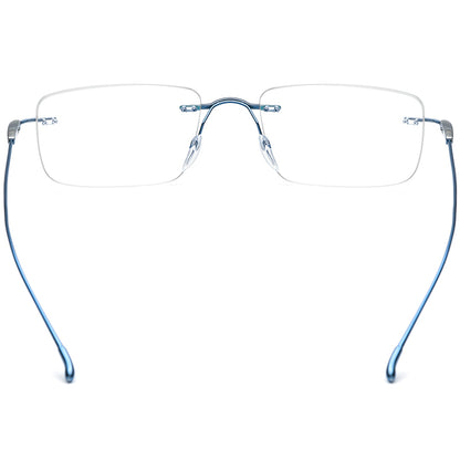 Frameless Square Titanium Optical Glasses - MCROONS - back view