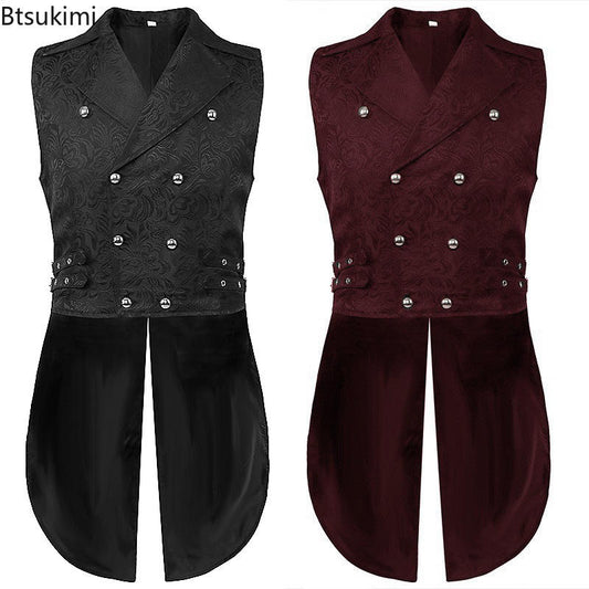 Adult Men Plague Doctor Steampunk Costume Tailcoat