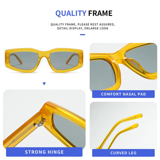 MCROONS Round Geometric Acetate Glasses — Anti-Radiation, Unisex