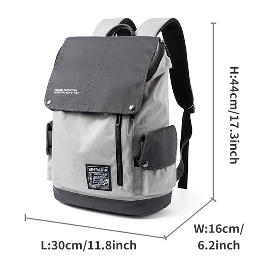 Flap Backpack Cover Laptop Backpack Straps Bookbags College Backpack for Adult Boys Adult Sport Custom 15.6 Inches Business Man
