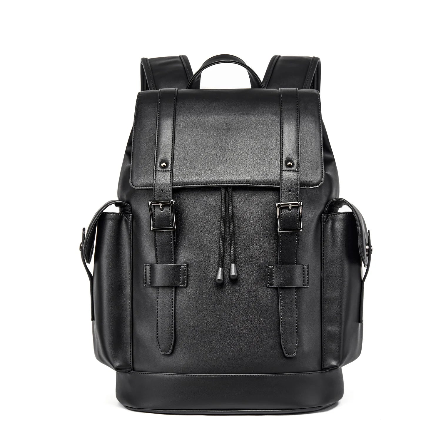 Luxury Eco-Friendly PU Leather Men's Anti-Theft Laptop Backpack