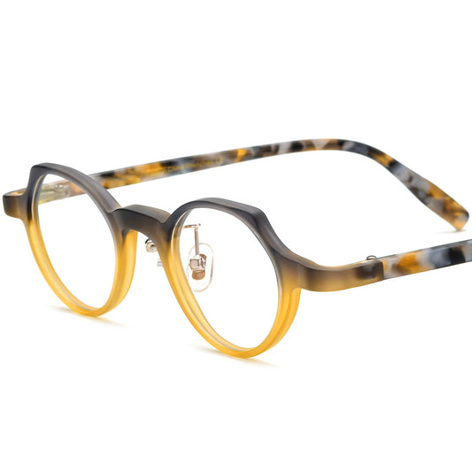 Small Cat Eye Acetate Optical Glasses Frame - Matte Gray - MCROONS