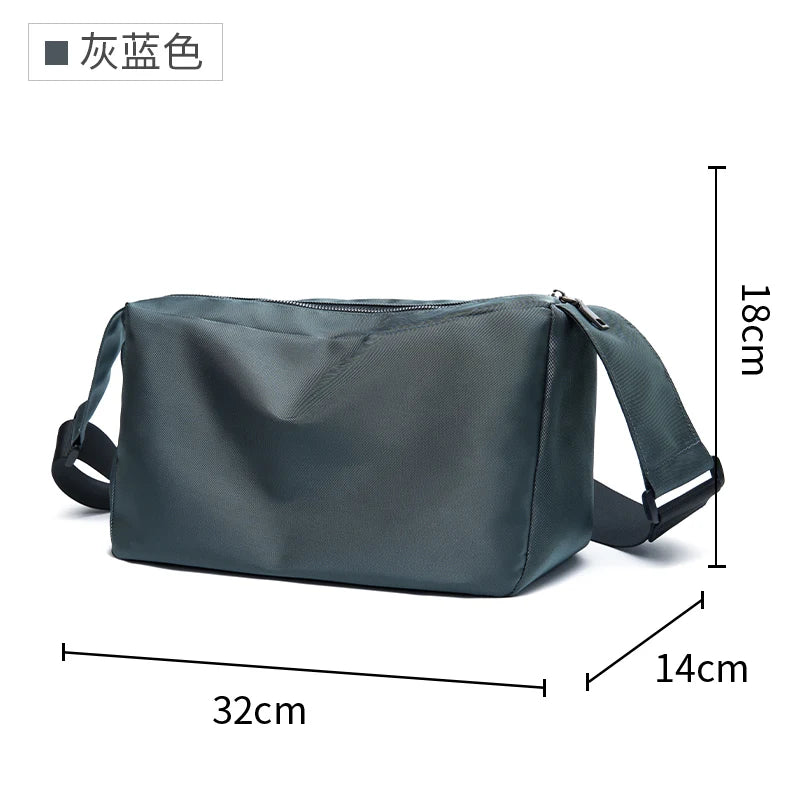Unisex Crossbody Bag for Men Anti-Theft Shoulder Bag Student Daily Waterproof Fitness Customized Logo Mini Bags