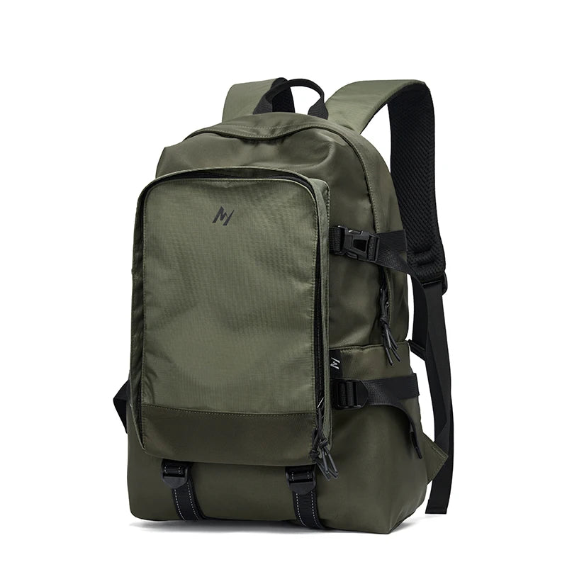 MOYYI Oxford Camping Travel Backpack Waterproof Large Outdoor Hiking Backpacks 17.3 Inch Laptop Backpack for Men