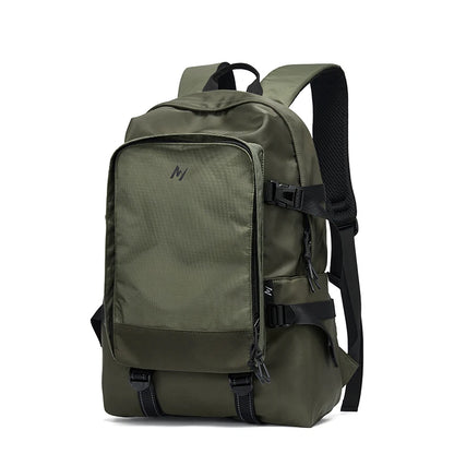MOYYI Oxford Camping Travel Backpack Waterproof Large Outdoor Hiking Backpacks 17.3 Inch Laptop Backpack for Men