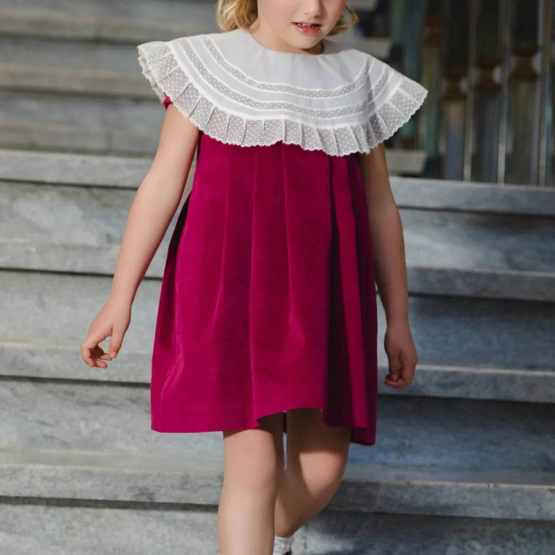 Girls' Velvet Toddler Christmas Party Dress