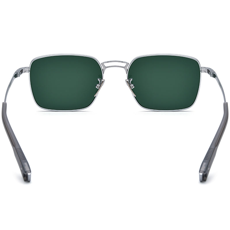 Pure Titanium Square Sunglasses - MCROONS - Back View