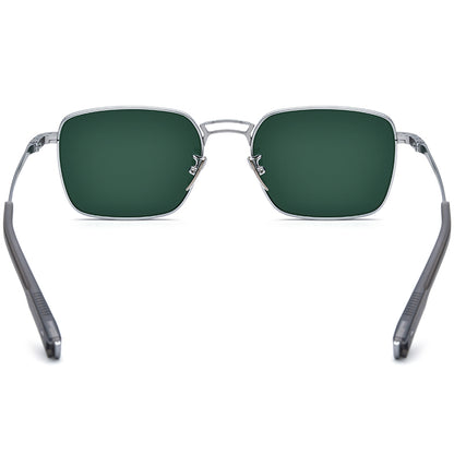 Pure Titanium Square Sunglasses - MCROONS - Back View