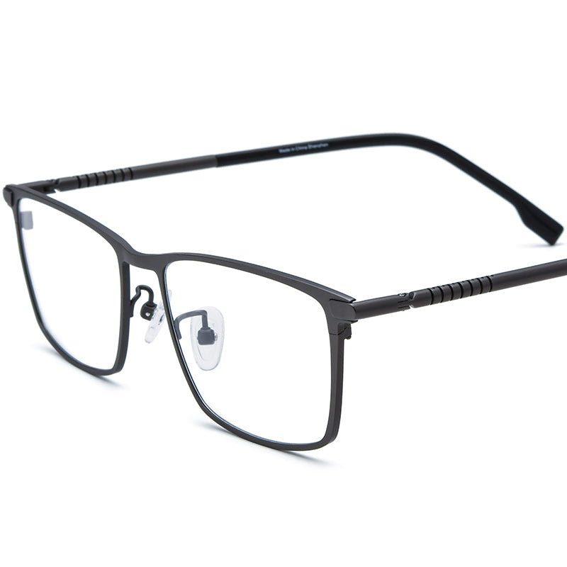 Titanium Square Optical Glasses Frame Two-Tone - MCROONS - Gray