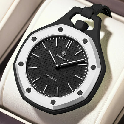 Poedagar 630 Women's Sport Quartz Watch – Leather Strap, Waterproof, Luminous
