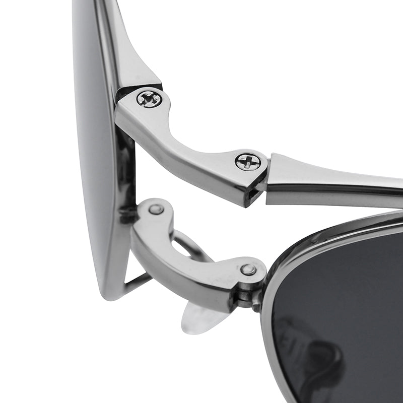 Pure Titanium Folding Aviator Sunglasses - MCROONS - Hinge Detail