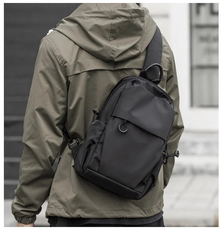 Wholesale Unisex Waterproof Crossbody Shoulder Bags Travel Sling Bags Customized Chest Bag for Men