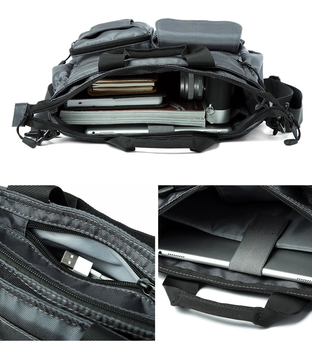 Business Briefcase Bags for Men Messenger Bag Fit 14 Inch Laptop Shoulder Bags