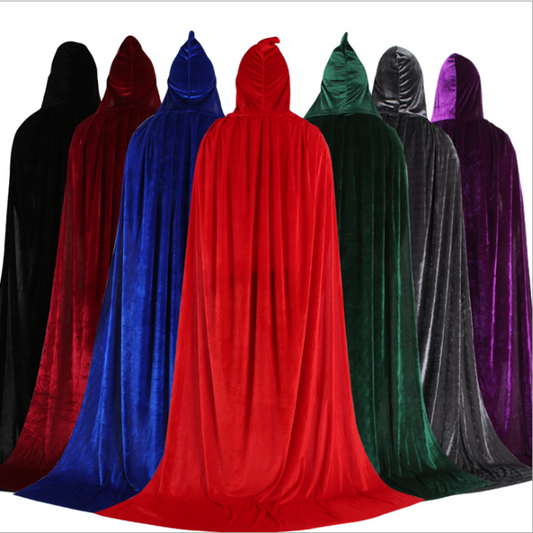 Hooded Velvet Cosplay Cloak Cape