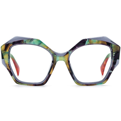 Oversized Cat Eye Acetate Optical Glasses Frame - MCROONS - detail view