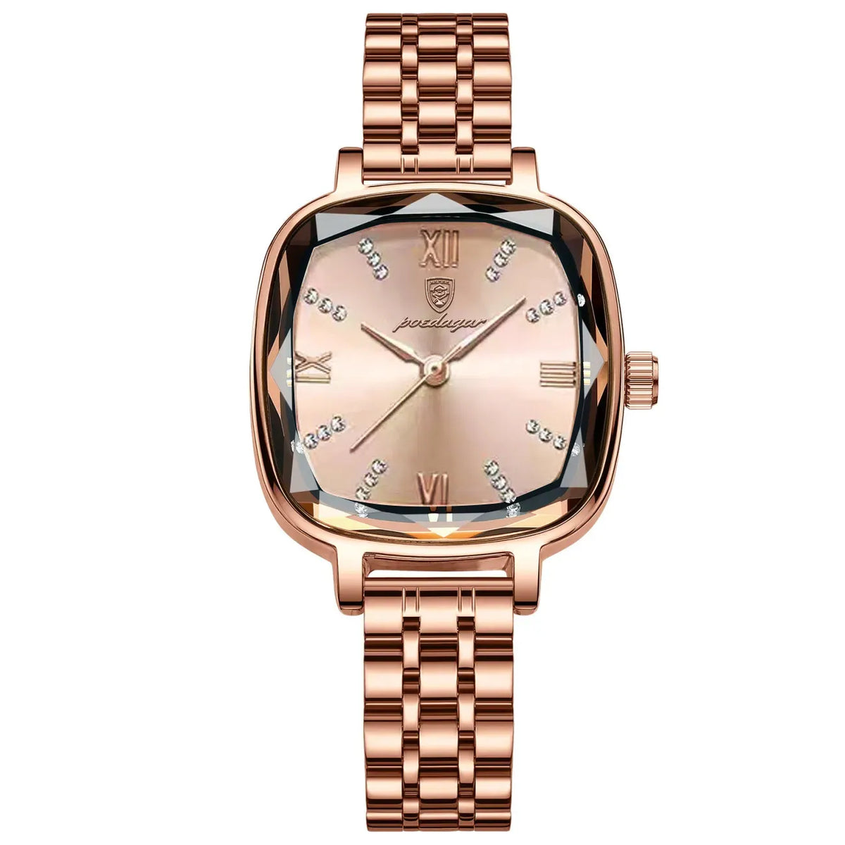 Poedagar 712 Women's Luxury Quartz Watch – Stainless Steel Band, Waterproof, Date