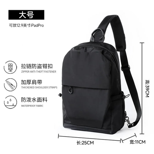 Wholesale Unisex Waterproof Crossbody Shoulder Bags Travel Sling Bags Customized Chest Bag for Men