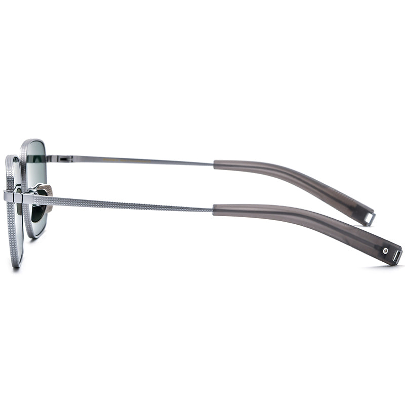 Pure Titanium Square Sunglasses - MCROONS - Side View