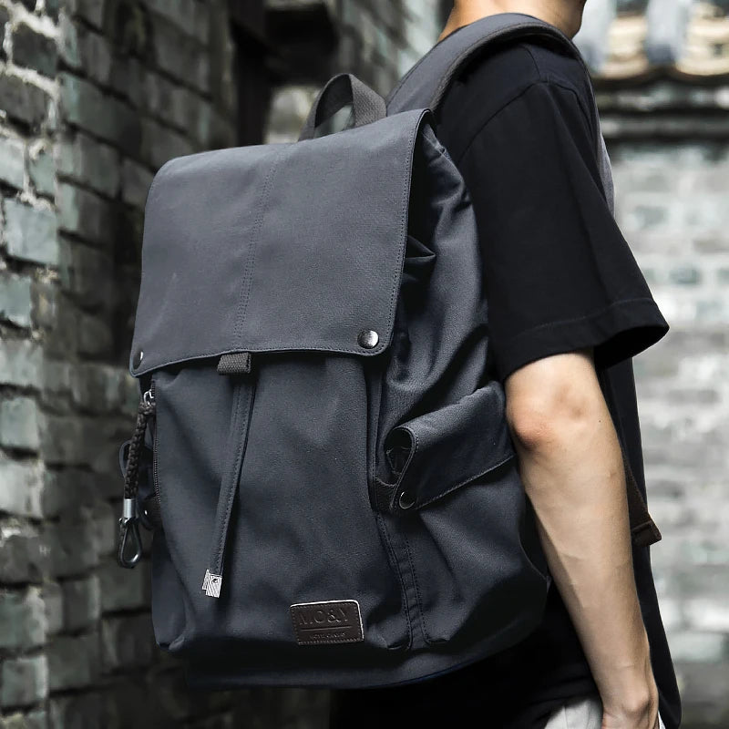 Classic Flap Laptop Backpack Bags for Men Casual Outdoor Anti-Theft Travel Backpack Bags