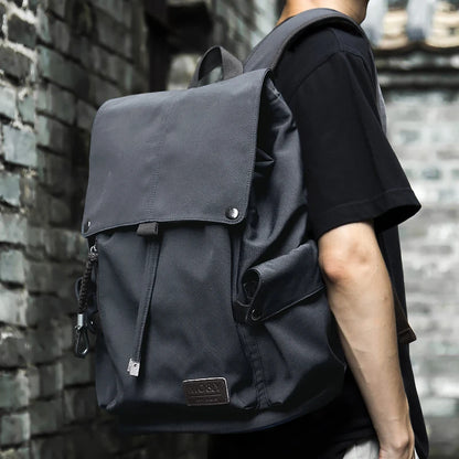 Classic Flap Laptop Backpack Bags for Men Casual Outdoor Anti-Theft Travel Backpack Bags