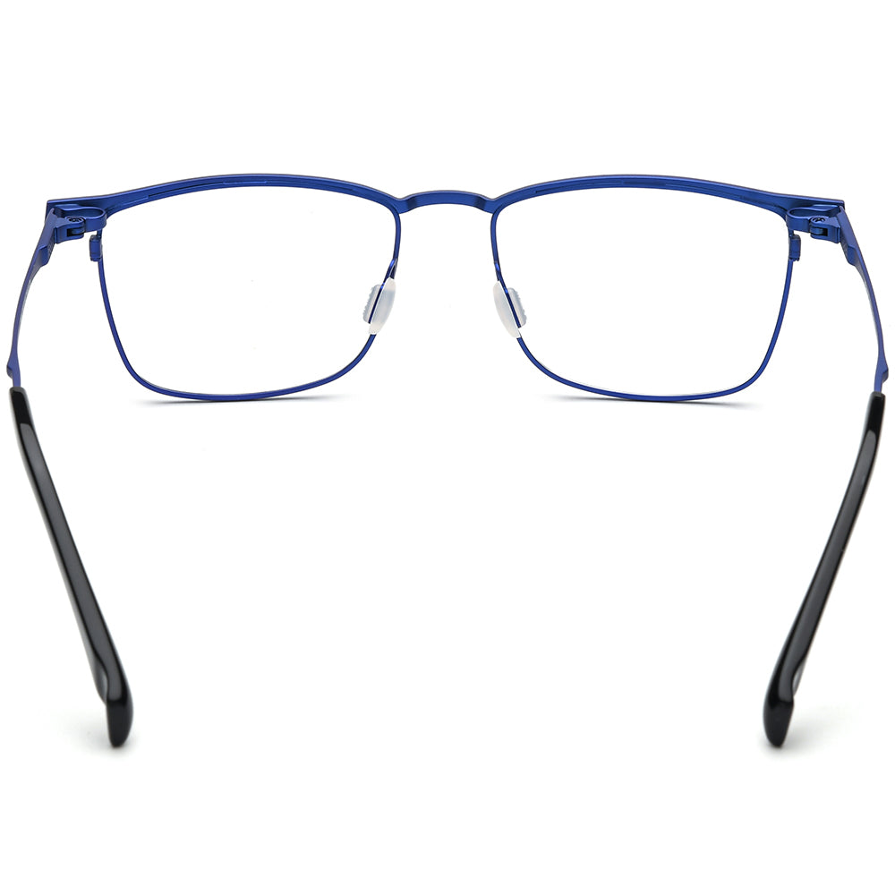 Square Titanium Optical Glasses Frame Designer - MCROONS - back view
