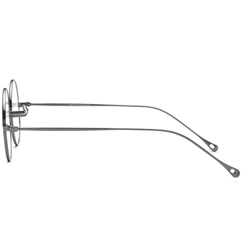Retro Round Titanium Optical Glasses Frame - MCROONS - side view