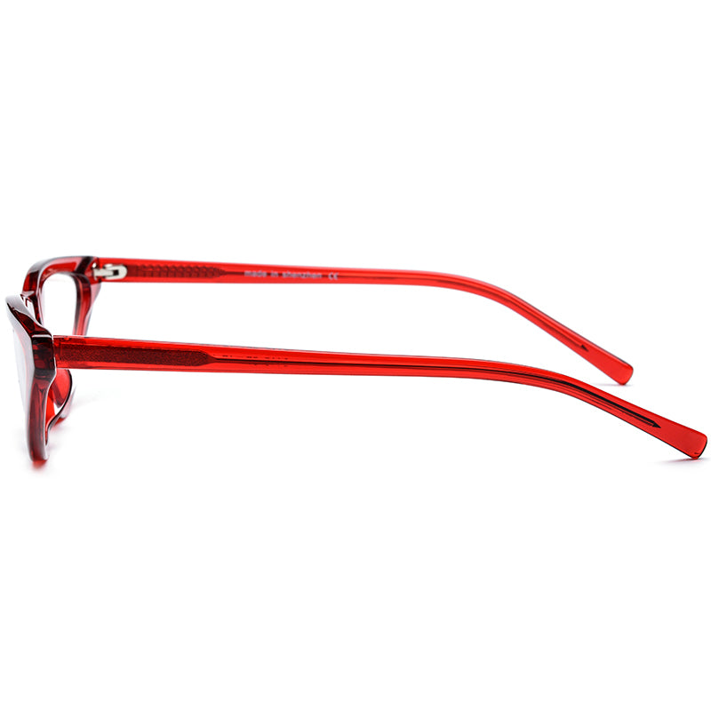 Sleek Cat Eye Acetate Optical Glasses Frame - MCROONS - side view