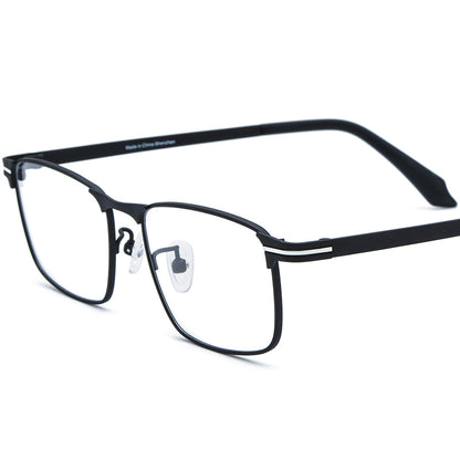 Titanium Square Optical Glasses Frame Designer Durable - Black - MCROONS