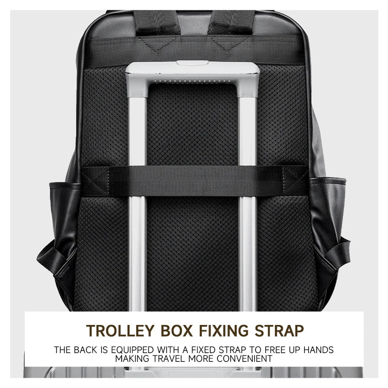 MOYYI Fashion Laptop Backpack for Men Vintage National Business Backpack PVC Travel Outdoor Backpacks Mens School Rucksack