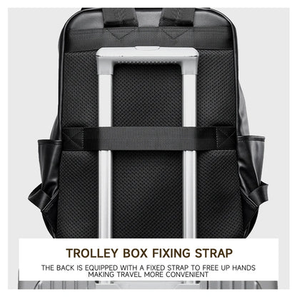 MOYYI Fashion Laptop Backpack for Men Vintage National Business Backpack PVC Travel Outdoor Backpacks Mens School Rucksack