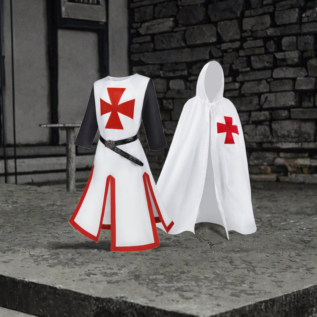 Medieval Templar Knight Halloween Costume - MCROONS
