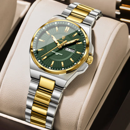 Poedagar 796 Women's Luxury Quartz Watch – Stainless Steel Band, Waterproof, Luminous, Date
