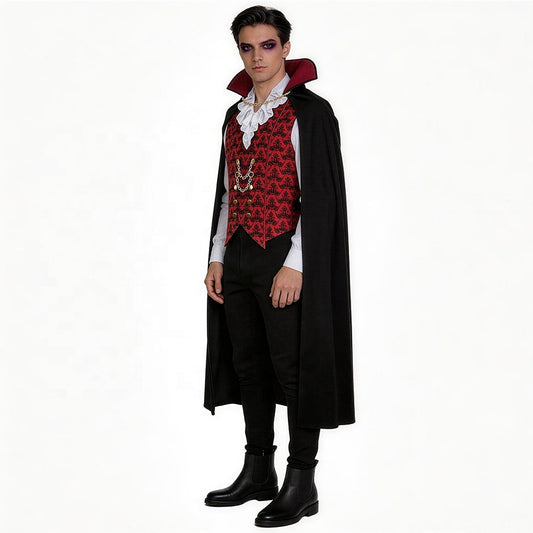 Count Dracula Gothic Vampire Halloween Costume - MCROONS