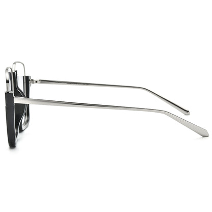 Acetate Square Optical Frame Oversize - MCROONS - side