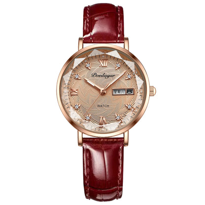 Poedagar 3012 Women's Luxury Quartz Watch – Stainless Steel Band, Waterproof, Date