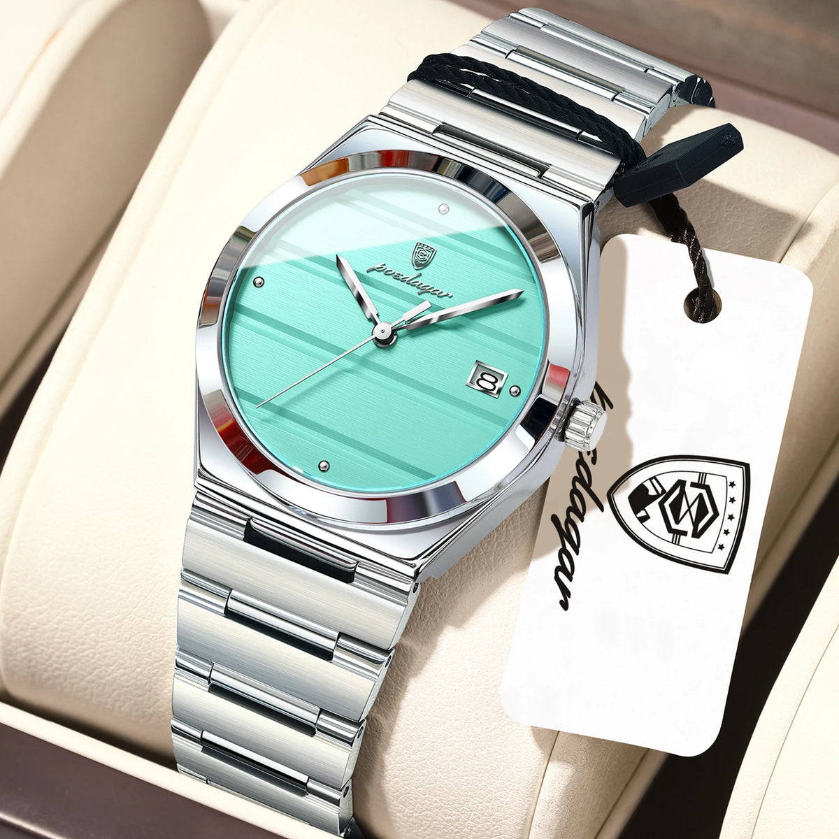 Poedagar 508 Women's Luxury Quartz Watch – Stainless Steel Band, Waterproof, Date