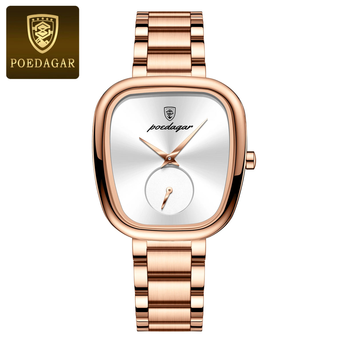 Poedagar 783 Women's Luxury Quartz Watch – Stainless Steel Band, Waterproof