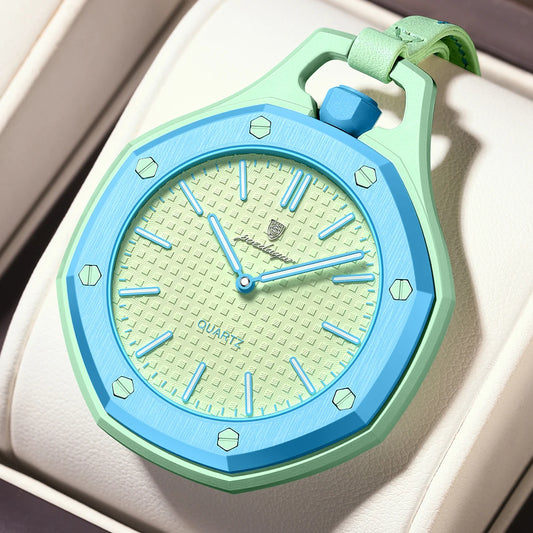 Poedagar 630 Women's Sport Quartz Watch – Leather Strap, Waterproof, Luminous